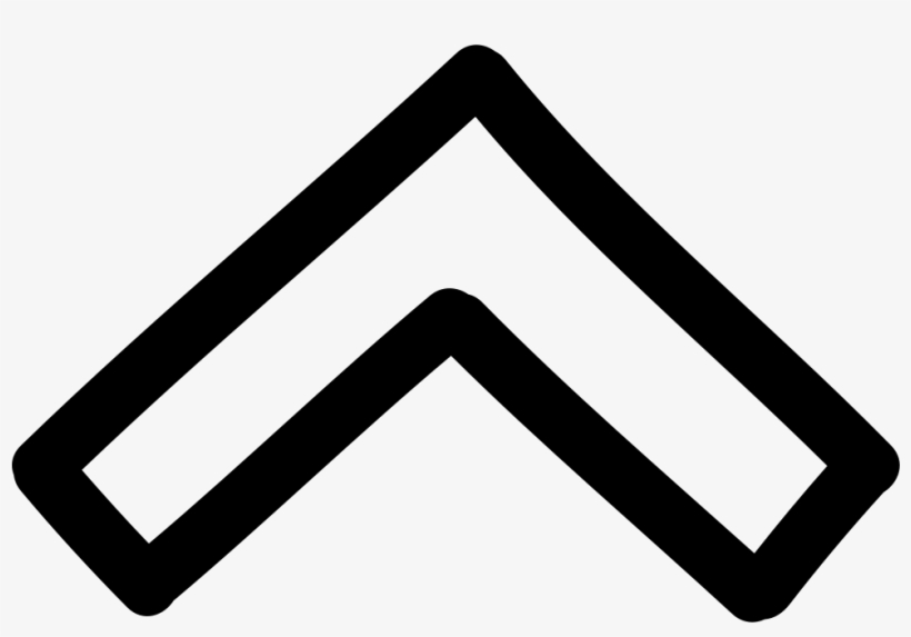 Up Arrow Hand Drawn Outline Comments - Arrow, transparent png download