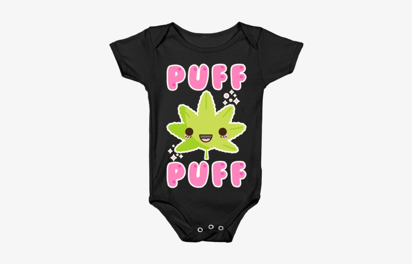 Puff Puff The Kawaii Pot Leaf Baby Onesy - My Hero Academia Baby Outfit, transparent png download