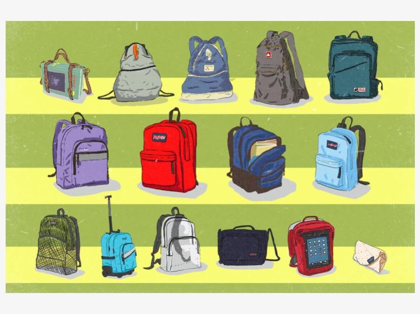 Evolution Of School Bags, transparent png download