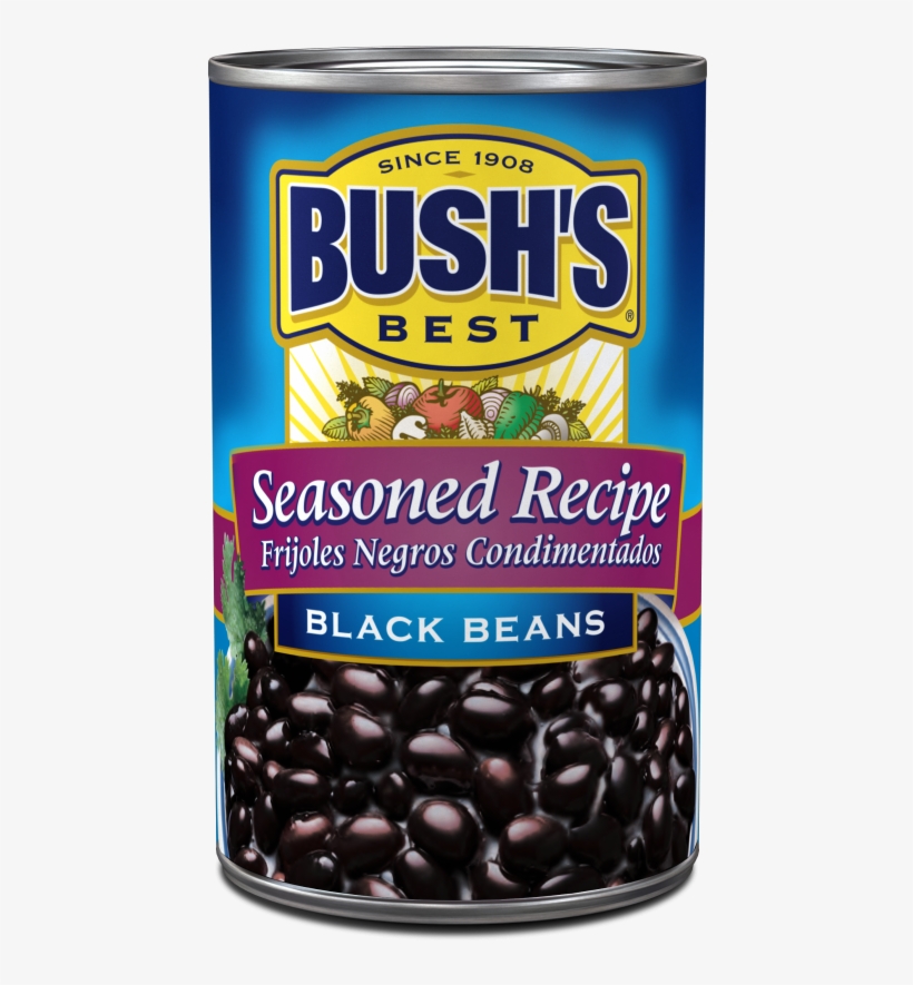 Bush's® Seasoned Recipe Black Beans - Red Beans In Can, transparent png download