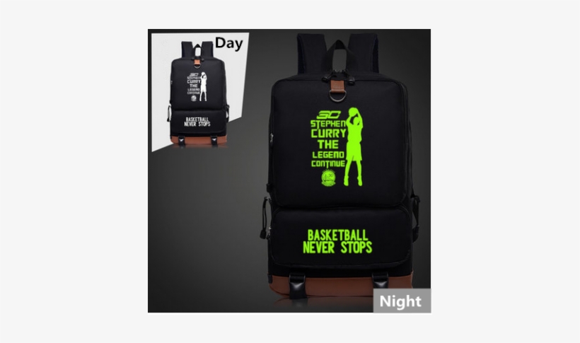 Stephen Curry The Legend School Backpack Glow In The - Jordan Glow In The Dark Backpack, transparent png download