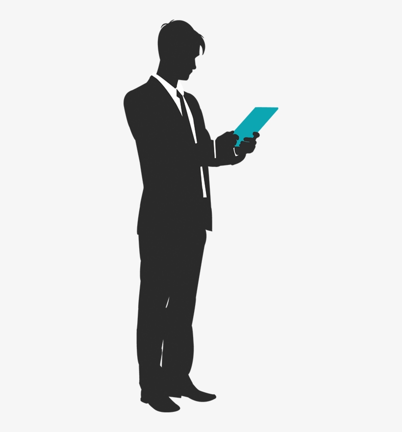 Silhouette Of Man - Man Reading Png Silhouette, transparent png download