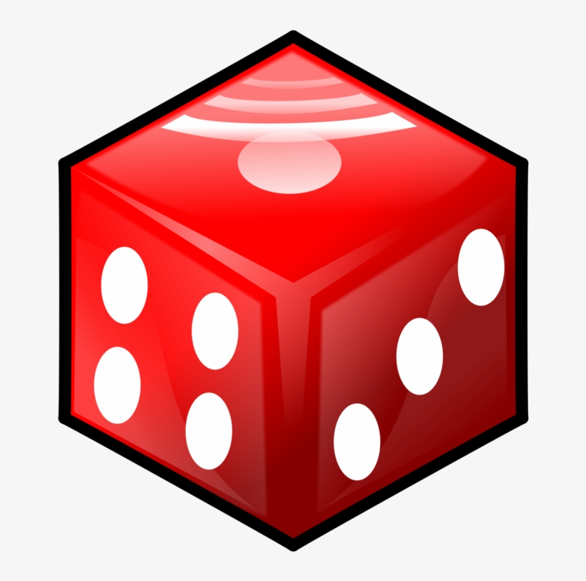 Dice Gambling Casino Game Four-sided Die - Dice Clipart, transparent png download