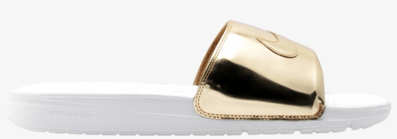 Benassi Solarsoft Slide Sp 'liquid Gold' - Leather, transparent png download