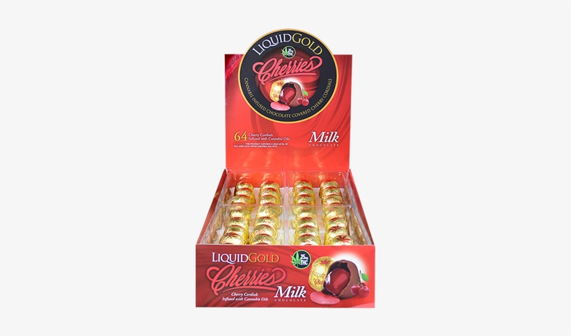 Liqu#gold Cherries Milk - Chocolate Bar, transparent png download