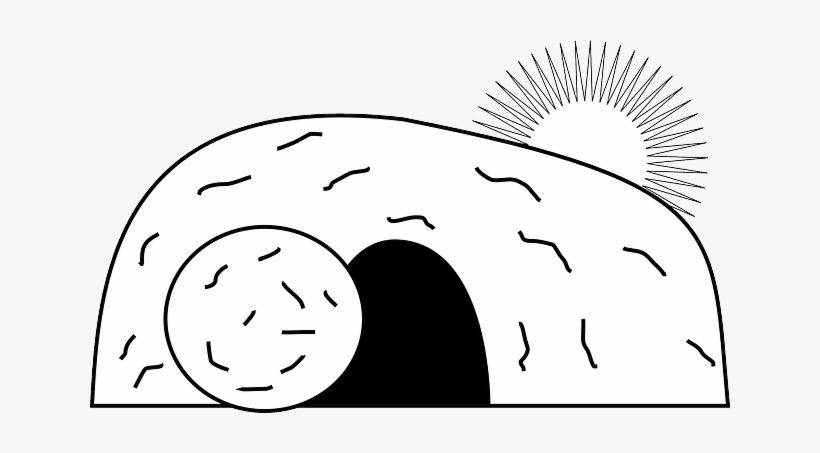 How Many Angels Were At The Tomb Of Jesus - Empty Tomb Clipart, transparent png download