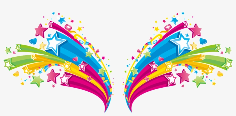 Cartoon Cool Holiday Fireworks - Colorful Stars, transparent png download