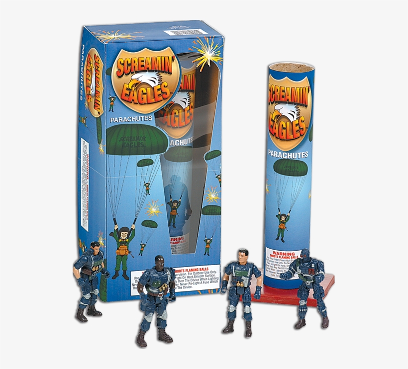 A - Army Men Parachuting Firework, transparent png download