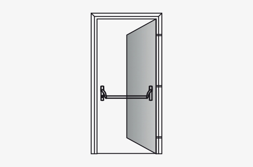 Door Leaved For Emergency Exit Commercial Use Lock - Fire Exit Doors Type, transparent png download