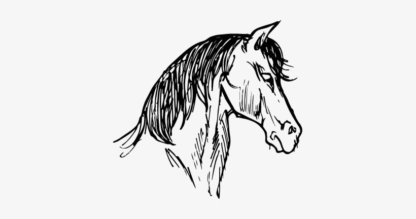 Horse Wall Art Decal - Vintage Necklace Horse Head Pendant Animal Jewelry, transparent png download