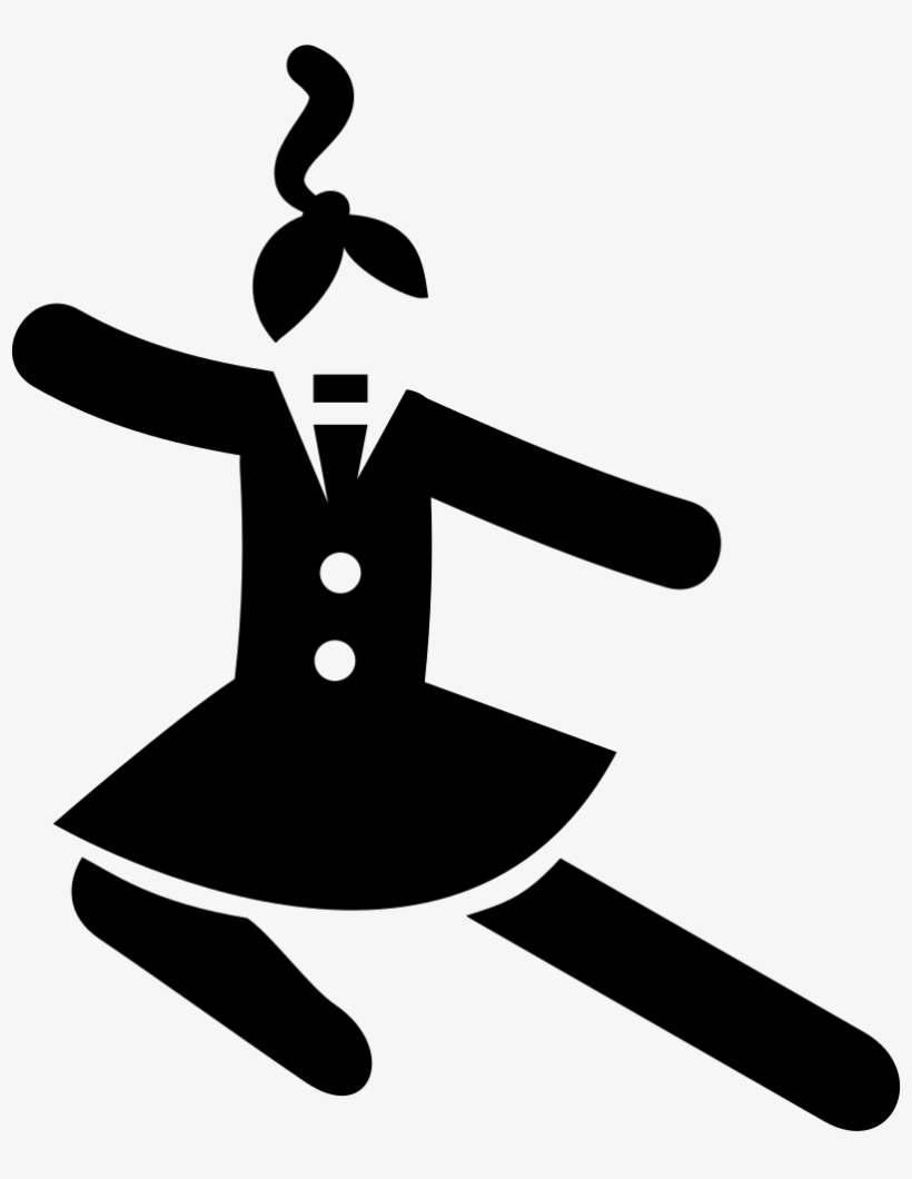 Jumping Girl - - Woman Jump Icon, transparent png download