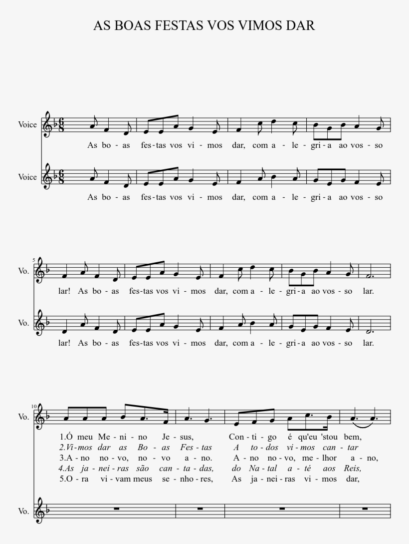 As Boas Festas Vos Vimos Dar Sheet Music 1 Of 2 Pages - Hey There Delilah Cello, transparent png download