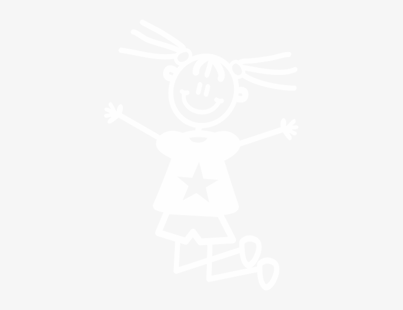 Family Sticker Young Girl Jumping, transparent png download