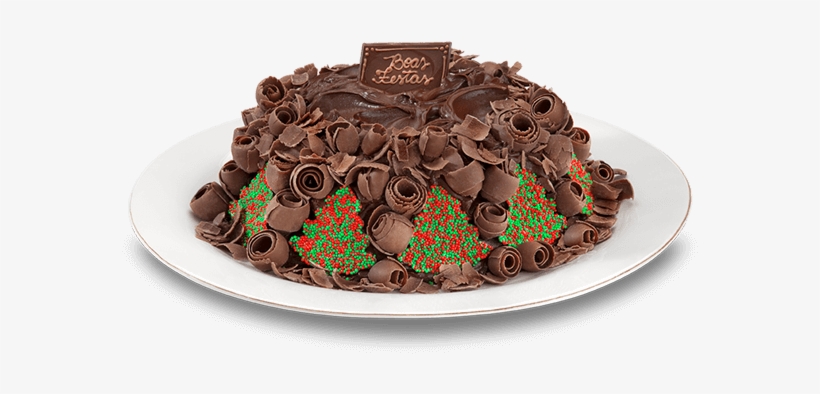 Bolo Boas Festas - Chocolate, transparent png download