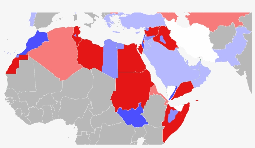 Arab Civil War - Countries Involved Arab Spring, transparent png download