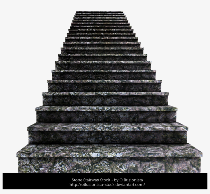 Stone Stairway Stock By Oilusionista Stock Deviant - Digital Art Stairs, transparent png download