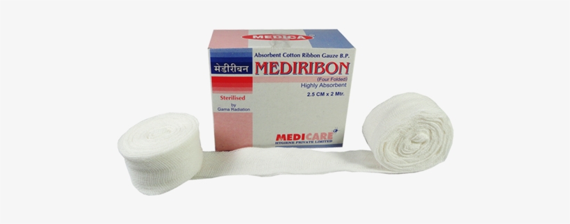White Ribbon Gauze, Application - Dressing, transparent png download