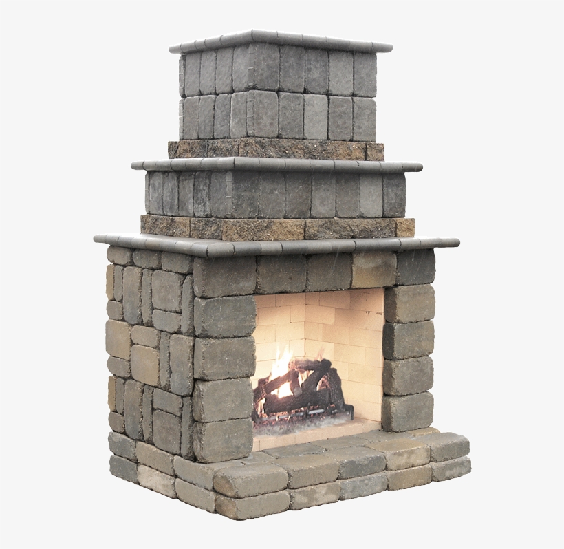 Willow Creek Outdoor Fireplace Kit - Outdoor Fireplace Kits, transparent png download