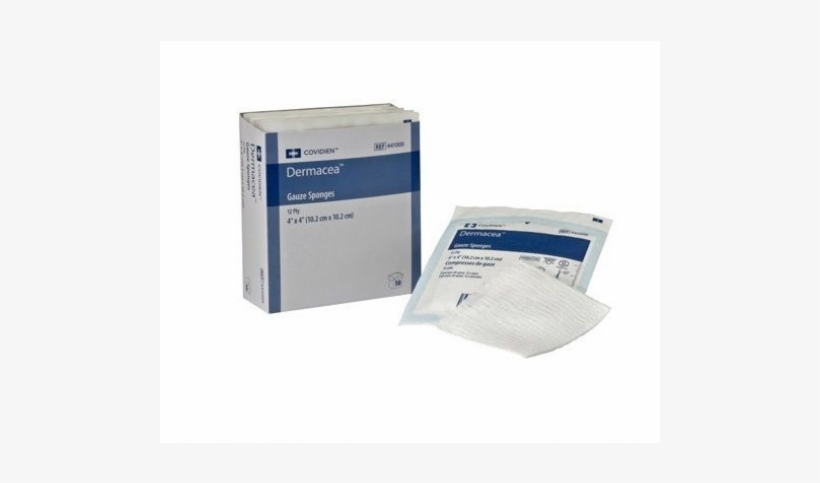 441000 - Dermacea Gauze Sponge, 4 X 4, 8 Ply, transparent png download
