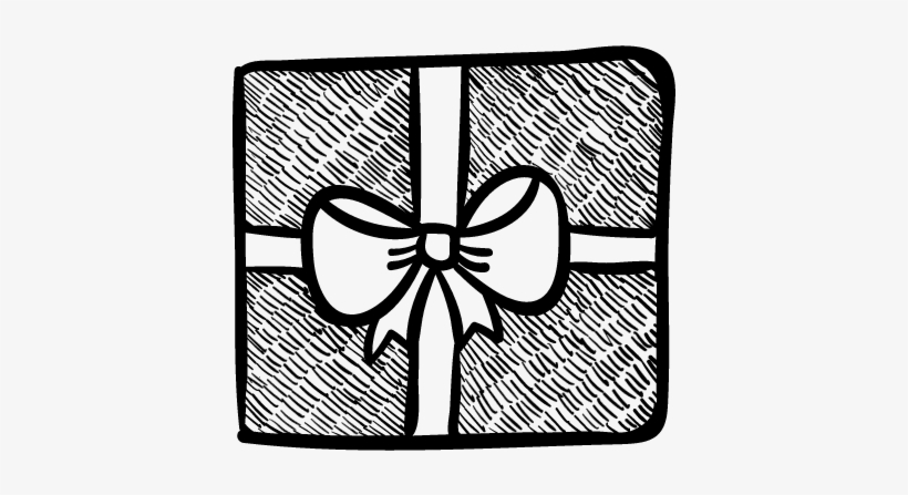 Gift Box With Cute Ribbon Vector - Gift, transparent png download