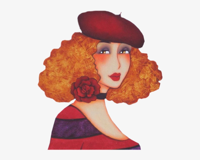 Cartoon Redhead Beret - Portable Network Graphics, transparent png download