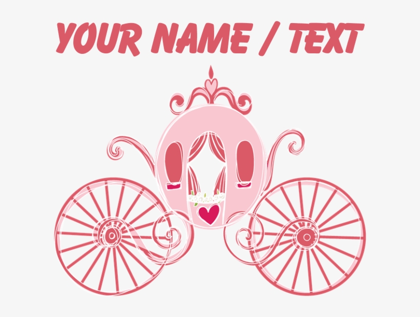 Custom Princess Carriage Shower Curtain - Custom Baseball Heart Throw Blanket, transparent png download