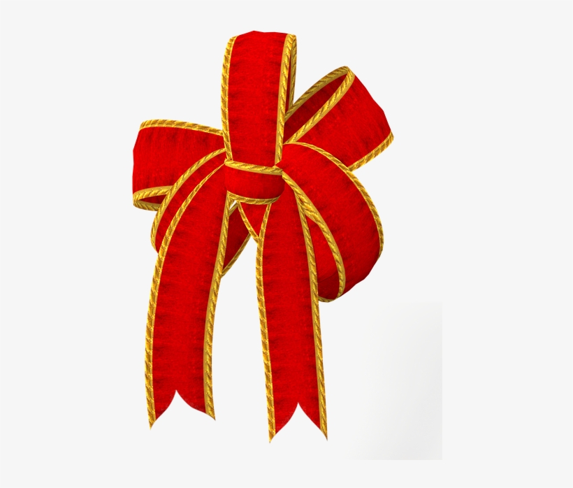 Loop, Red, Christmas, Decoration, Gold, Gift Tape - Wreath, transparent png download
