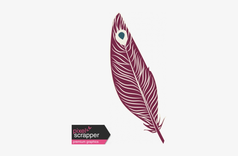 Bohemian Feather 7 Illustration - Food Word, transparent png download