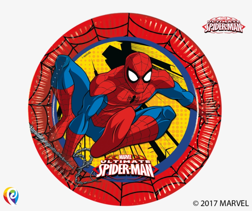 Ultimate Spiderman Paper Plates - 8 Marvel's Ultimate Spider-man Party Paper Dinner Plates, transparent png download