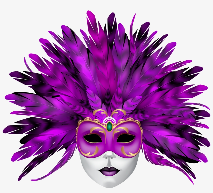 Carnival Purple Mask Png, transparent png download