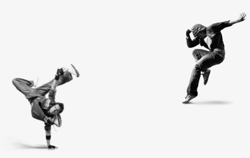 Free Style Dance Black And White, transparent png download