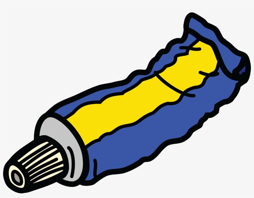 Free Clipart Of A Tube Container Of Toothpaste - Toothpaste Clipart, transparent png download