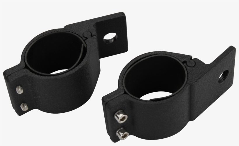 2-Pack Motorcycle Light Mounting Brackets - Aluminum Alloy Clamps For 18-35mm Handlebars & Tubes