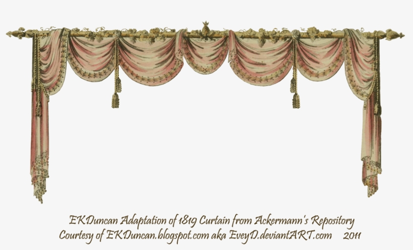 Original Pink Version - Gold Stage Curtain Png, transparent png download