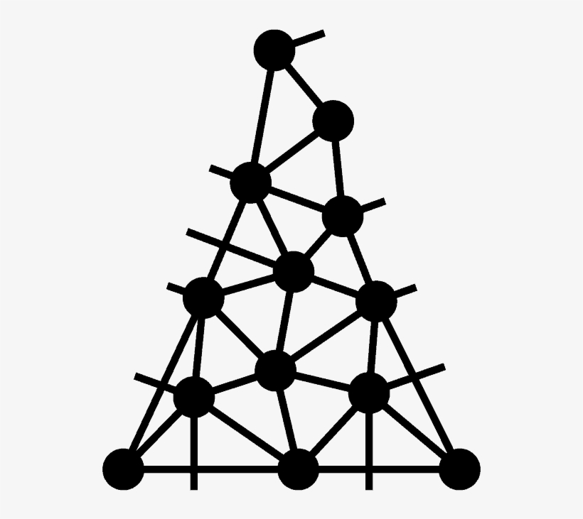 Arcadia Data > Product > Connected Dots Black - Triangle, transparent png download