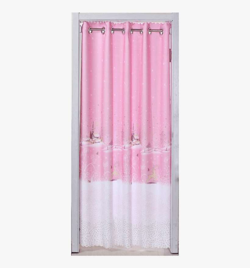 Size Of The Curtain Behind The Door Is Suitable For - Curtain, transparent png download