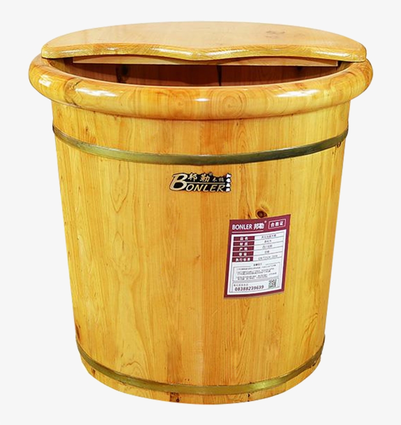 Household Adult Wooden Barrel Foot Bath Wooden Massage - Barrel, transparent png download