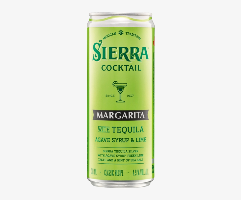 Sierra Margarita Cocktail Ready To Drink 4x33cl / - Margarita, transparent png download