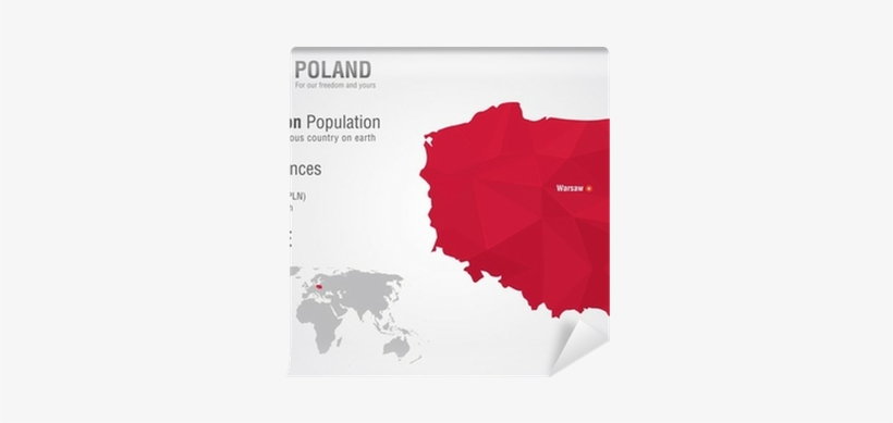 Poland World Map With A Pixel Diamond Texture - World Map, transparent png download