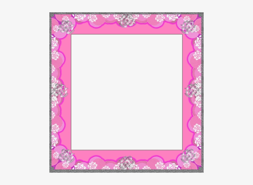 Frame,scrapbook,photo Frame,arts And Crafts,picture - Marcos De Color Rosa, transparent png download