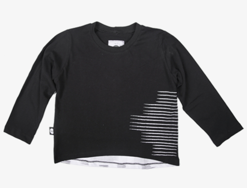 Stairs Black T Shirt - Long-sleeved T-shirt, transparent png download