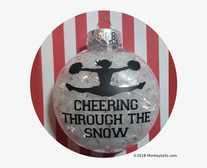 Cheerleader Christmas Ornament ~ Cheering Through The - Cheerleading, transparent png download