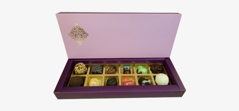 Purple Luxury Chocolate Box - Box, transparent png download