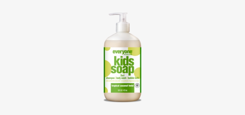 Everyone For Kids 3 In 1 Tropical Twist Soap 16 Oz - Liquid Hand Soap, transparent png download