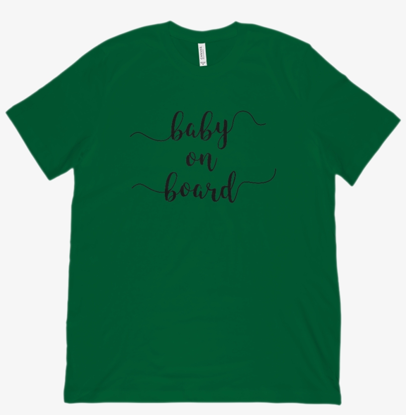 Baby On Board Pregnancy Announcement (black) - - T-shirt, transparent png download