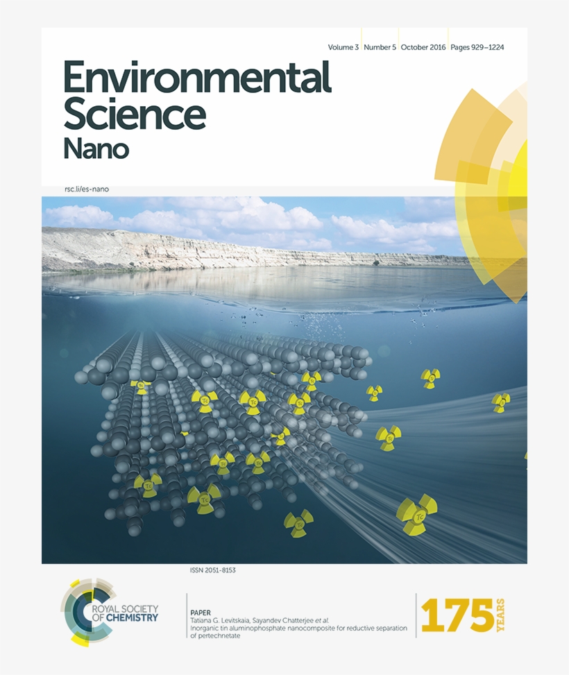 Composite Promises Efficient Pertechnetate Removal - Chemical Science Front Cover, transparent png download