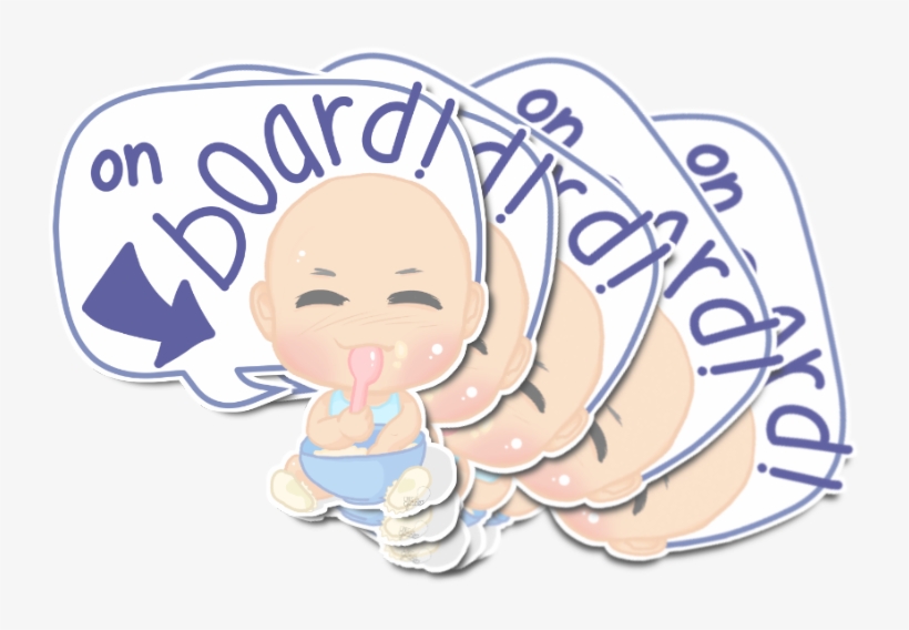 Baby On Board Weather Resistant Stickers - Sticker, transparent png download