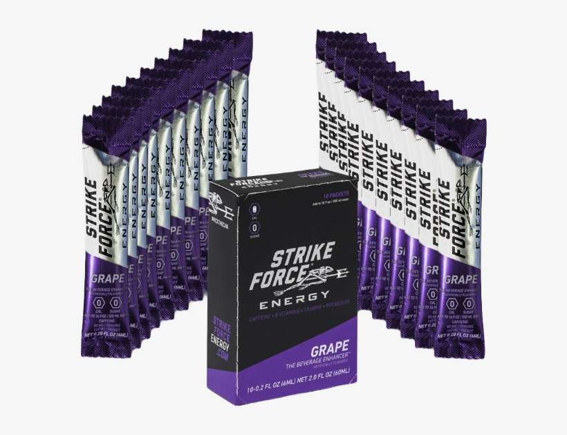 Strike Force, 10 Count Box - Strike Force Energy Drink, transparent png download
