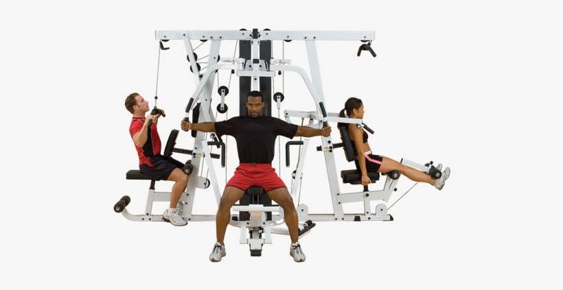Body Solid Exm4000lps 3 People Complex Home Gym Machine - Body-solid Exm4000s Gym System, transparent png download