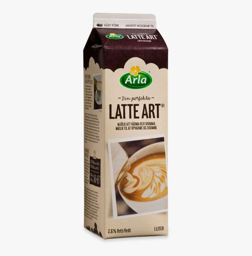 Latte Art® 2,6% 1 Liter - Arla Foods, transparent png download